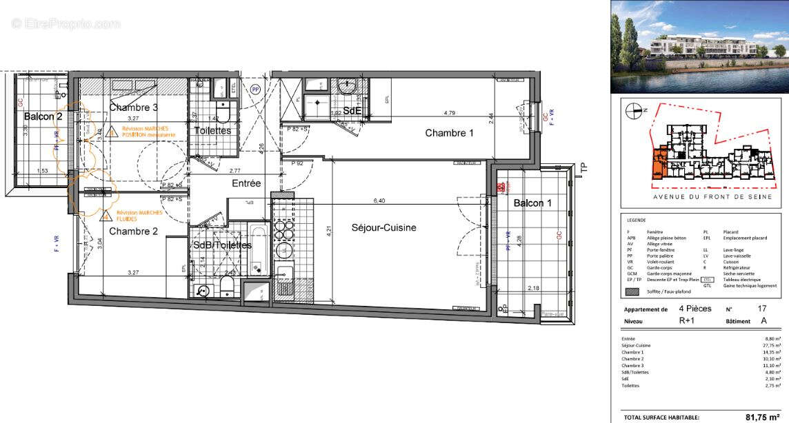 Appartement à VILLENEUVE-LE-ROI