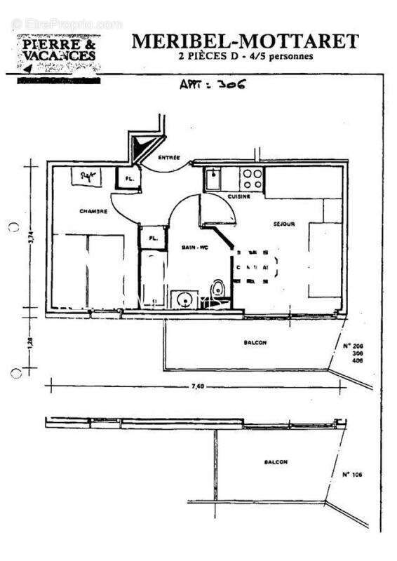 Appartement à LES ALLUES