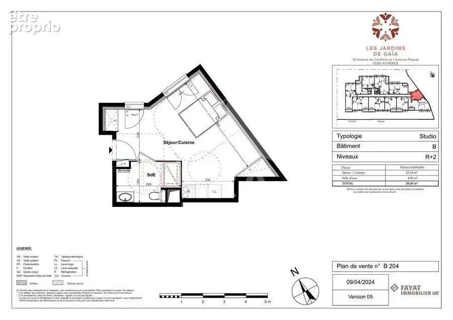 Studio 28m2 - Centre ville - photo 8