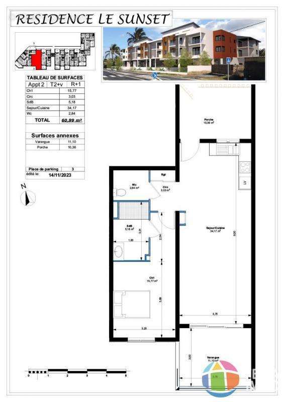 Appartement à LES TROIS-BASSINS