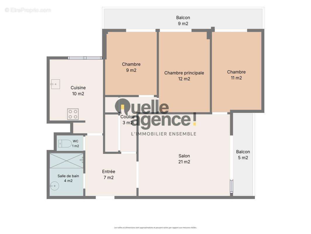 Appartement 3 chambres avec ascenseur - photo 16