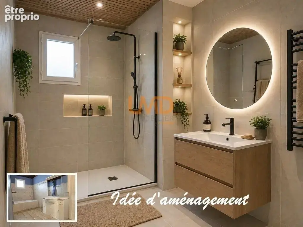 Maison plain-pied, garage, terrain 826 m², au calme avec vue dég - photo 11