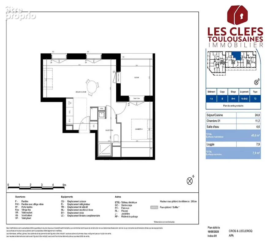 Magnifique appartement Toulouse 2 pièces de 41 m2 avec loggia 8 m² nouveau "Quartie Matabiau" - photo 5