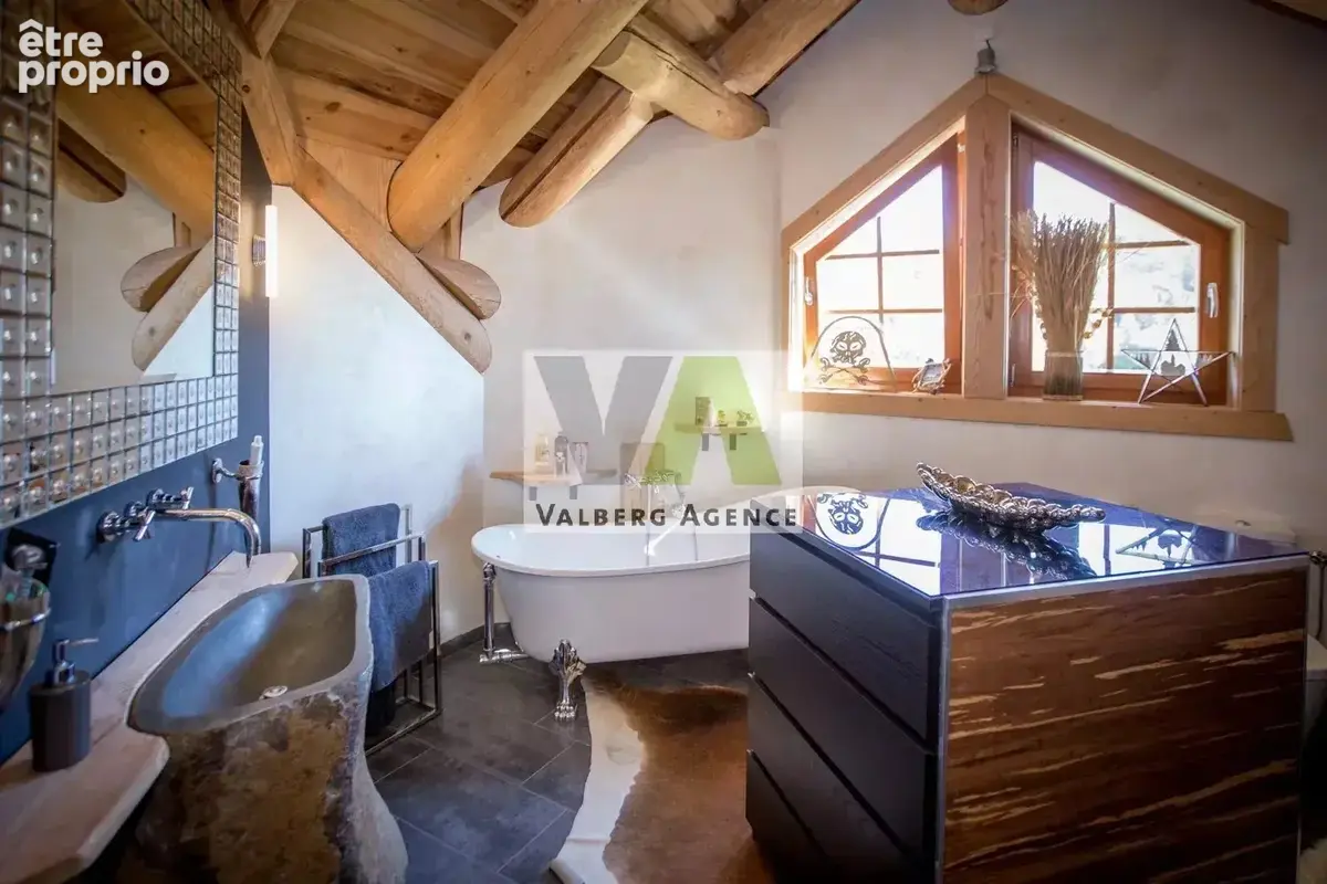 Chalet d'exception en rondins au pied des pistes - photo 16