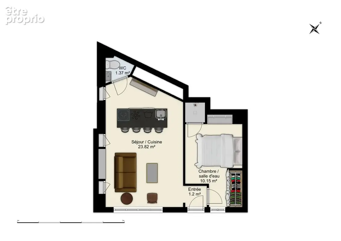 Appartement 2 pièces 37 m² à vendre à Toulouse (31000) - photo 2
