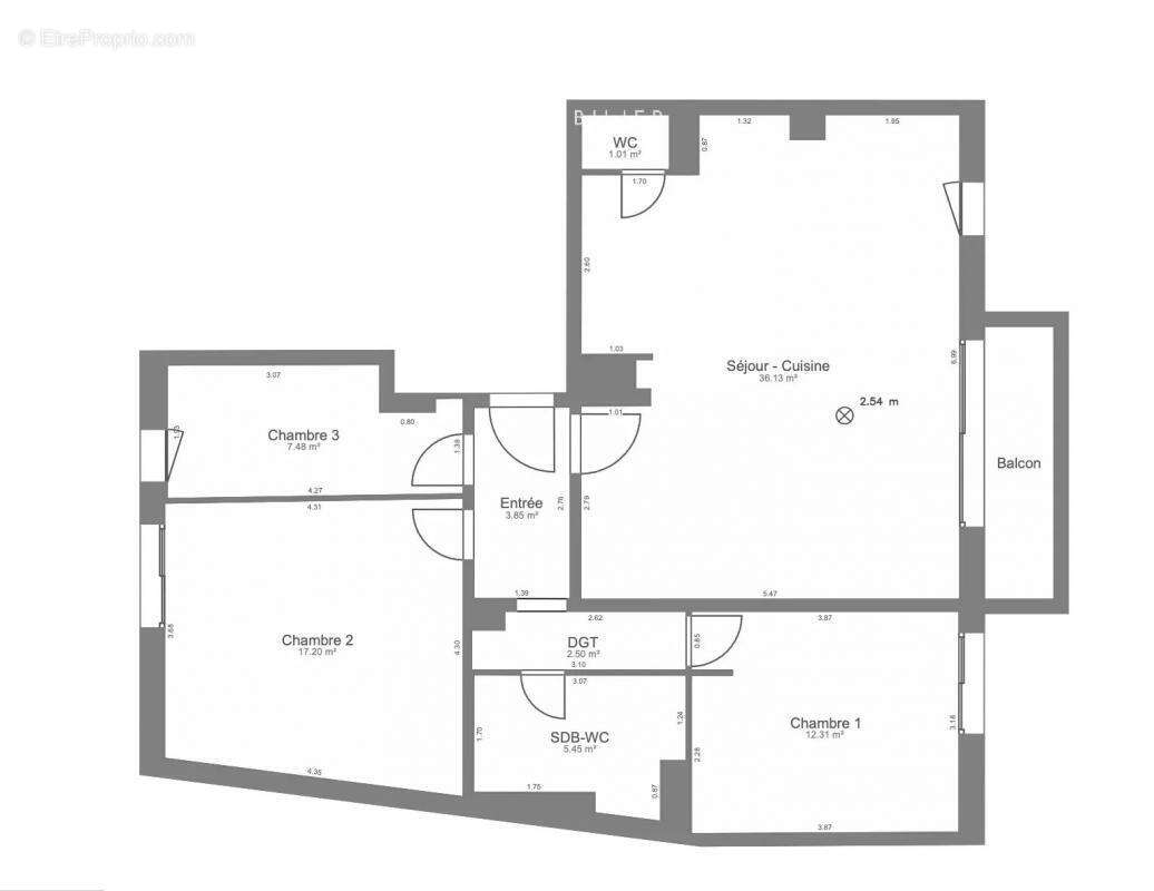 Appartement à PARIS-15E