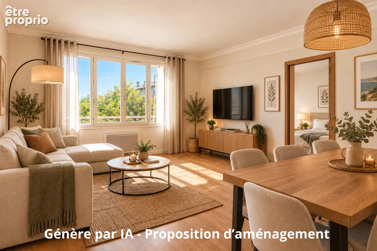 Aix - t2  de 44m2 - lumineux, calme et vue degagee - photo 6