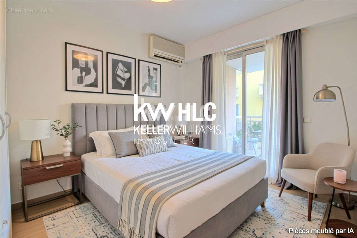 Photo remeublé grâce à l'IA - Appartement à CANNES