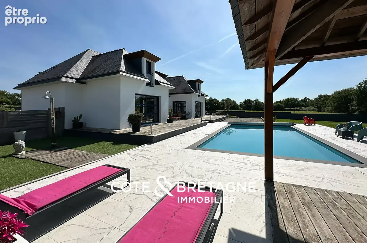 Maison moderne avec piscine à ambon dans le morbihan  réf : 202629 - photo 3