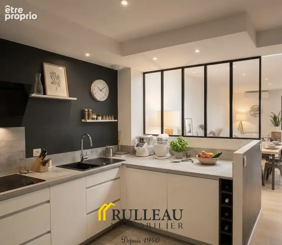 Maison  en pierre de caractère,  rénovée par un architecte 107 M2 - 4 chambres - terrain de 566 m2 avec dépend - photo 5