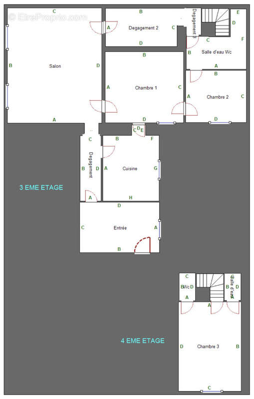 Appartement à PARIS-1E