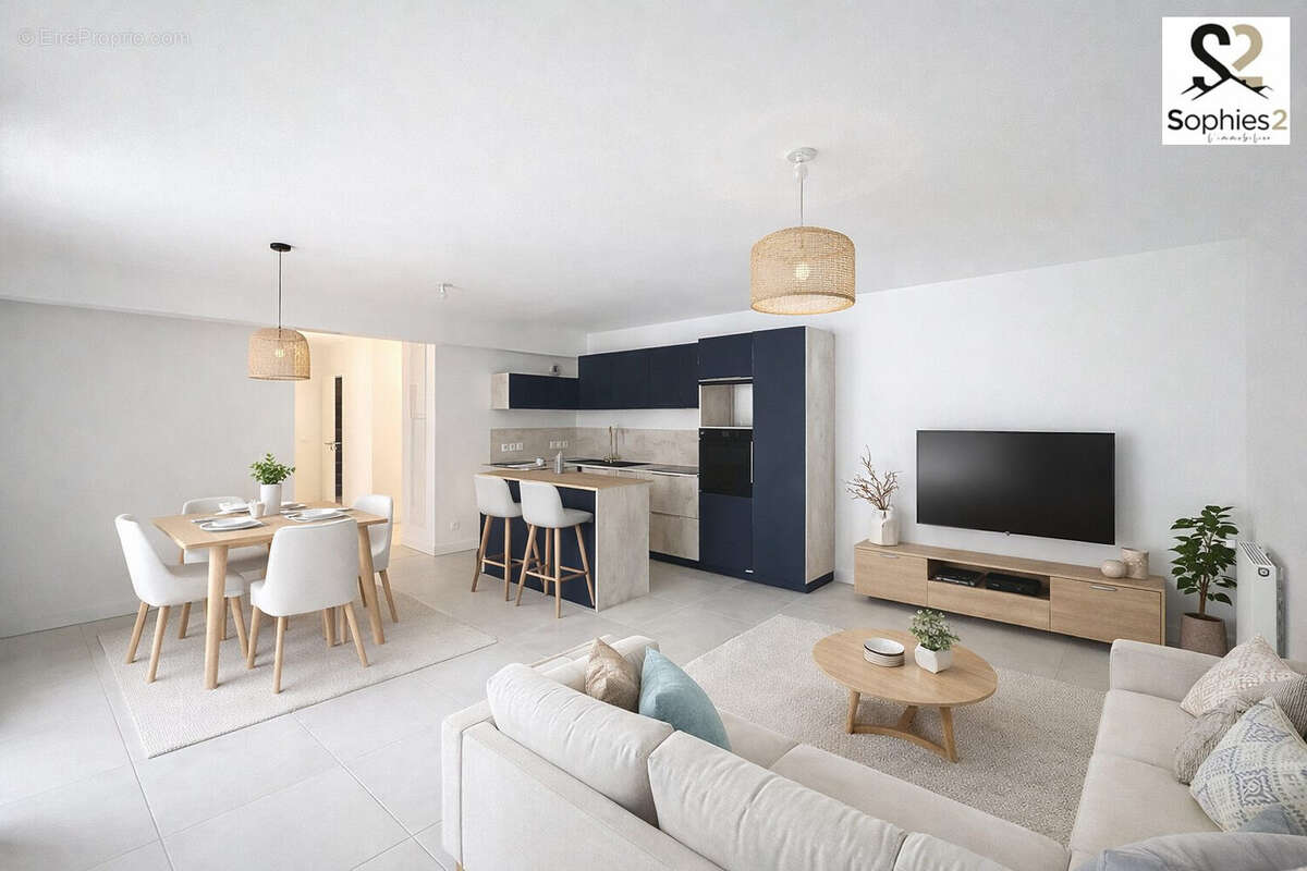 Agencement virtuel  - Appartement à CLAIX