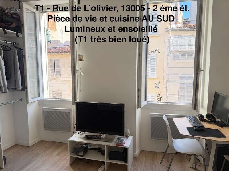 13005 - Quartier CAMAS - Rue de L'Olivier - 2ème étage - T1 - 20m2      99 000 euro FAI - photo 5