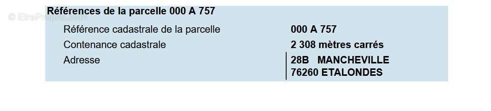 Terrain à ETALONDES