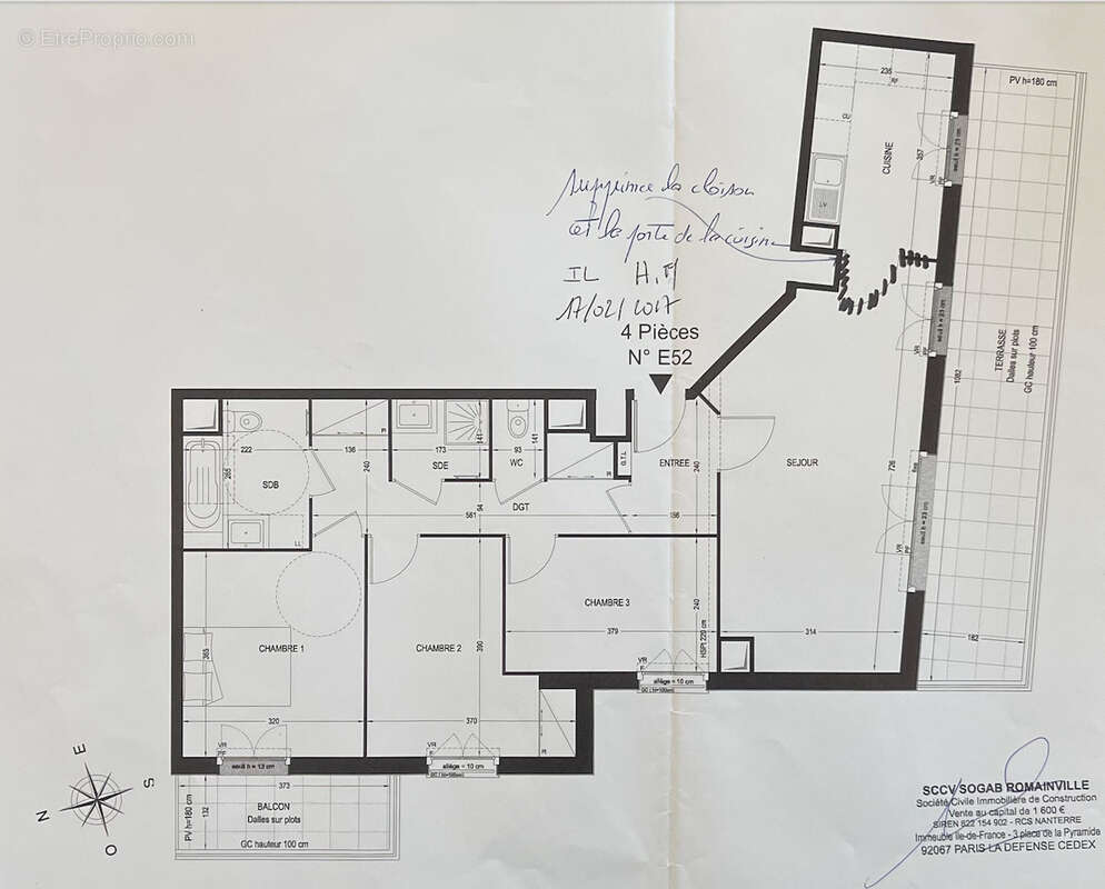 Appartement à ROMAINVILLE