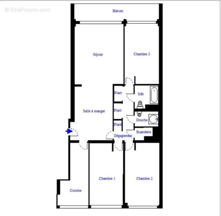 Appartement à PARIS-17E