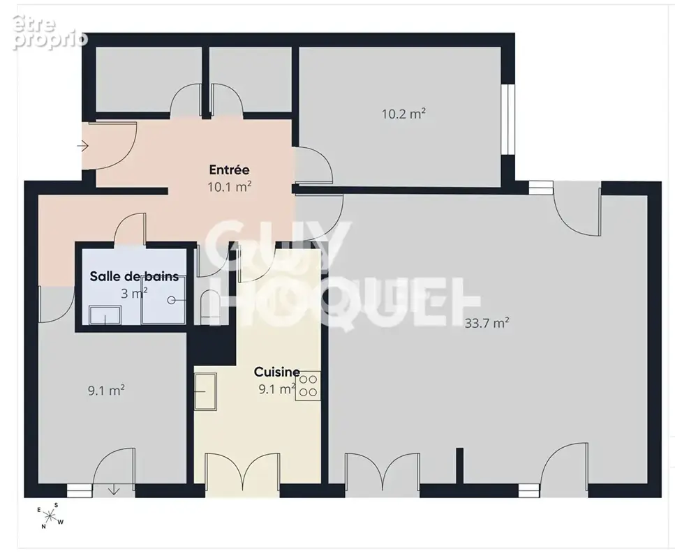 Appartement Sotteville Les Rouen 3 pièce(s) 85 m2 - photo 14