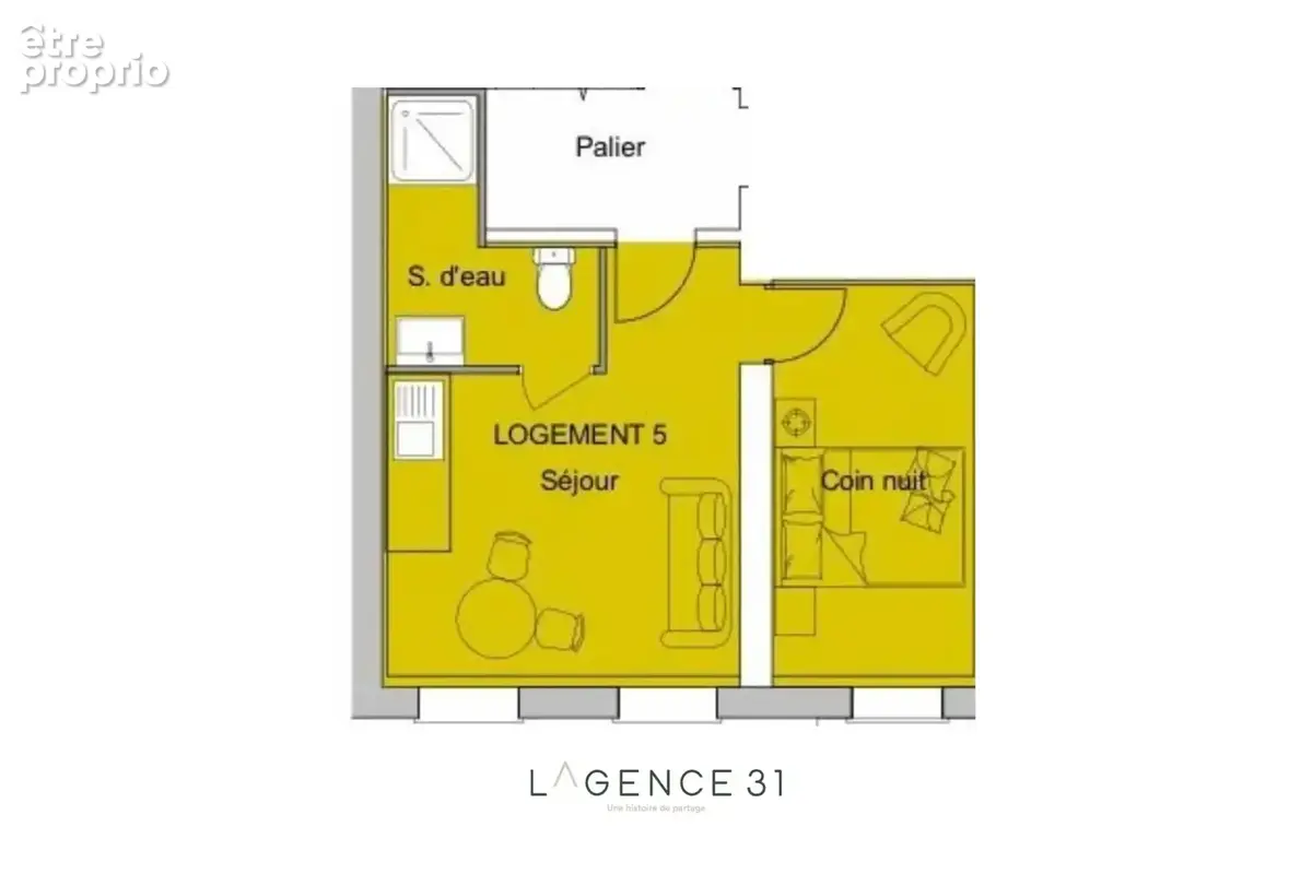 TOULOUSE - Quartier les Chalets - 2 Pièces 29m2 - photo 7