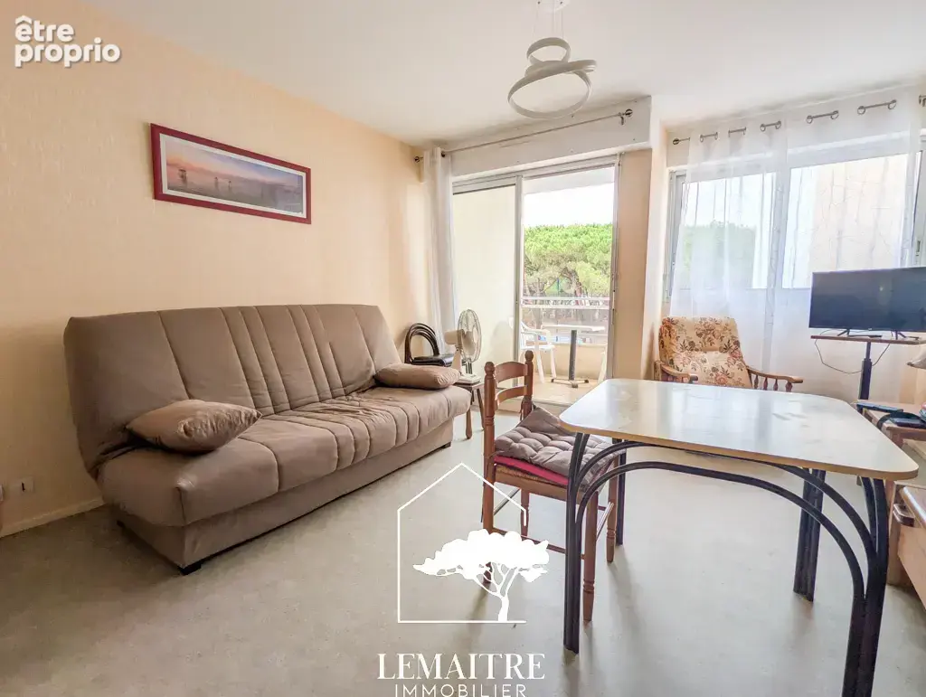 Studio meublé 25 m2 La Palmyre Vue pinède avec balcon - photo 3
