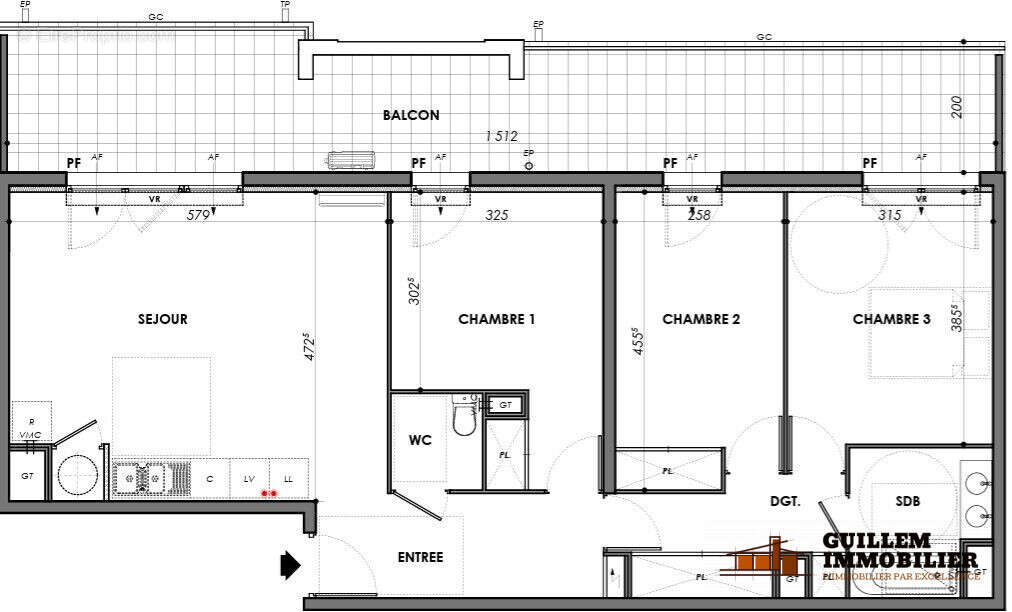 Appartement 82 m² à La Londe-Les-Maures  - photo 2
