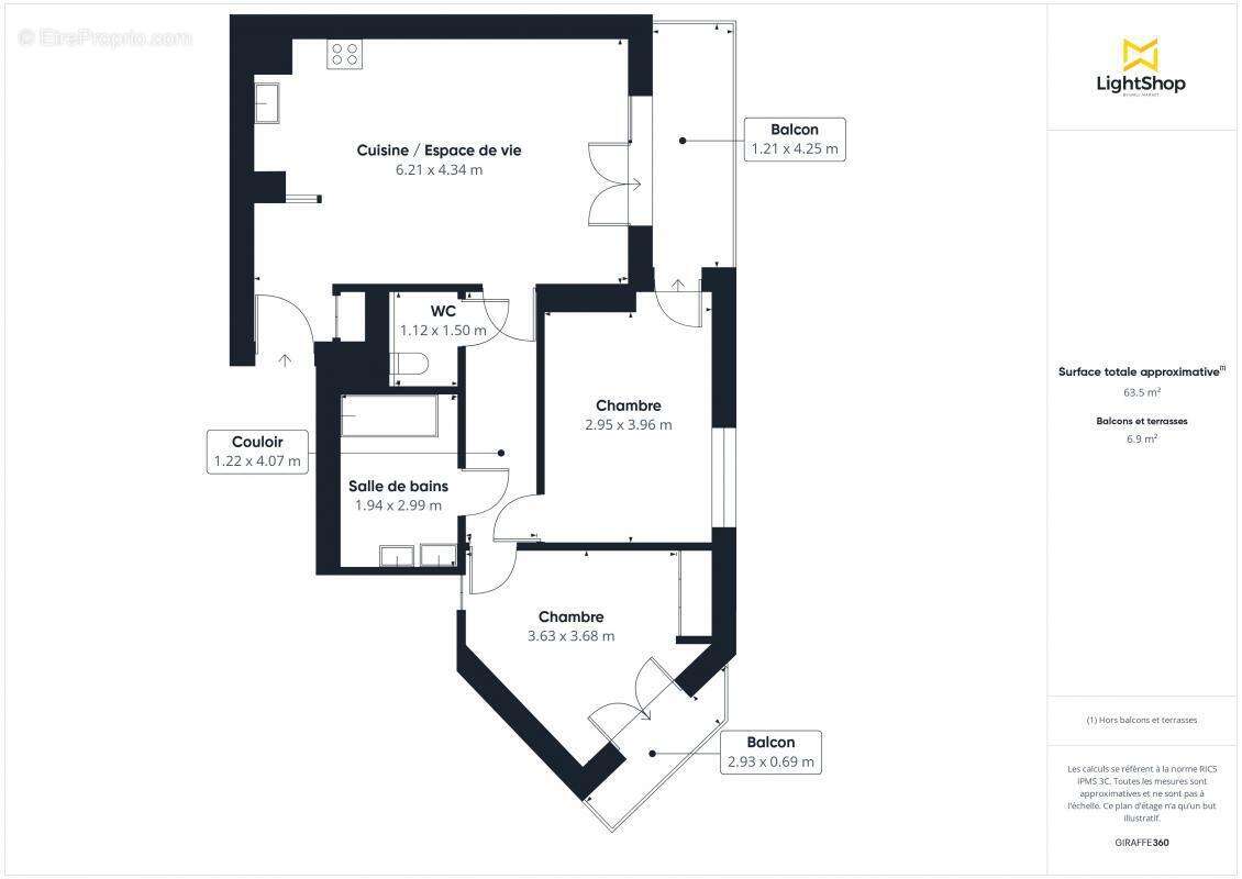 Appartement à LEVALLOIS-PERRET