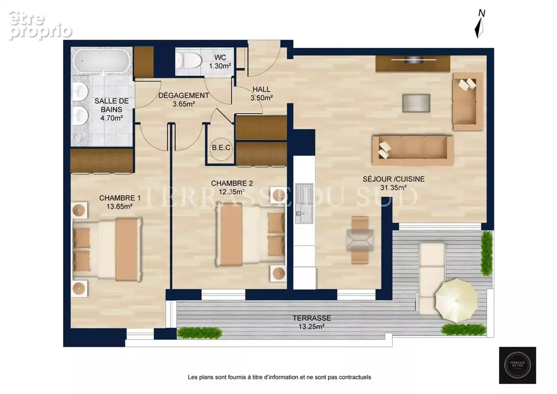 Vente Appartement 3 Pièces 67 m2 avec Terrasse - Quartier Breteuil - Marseille 6 - photo 4