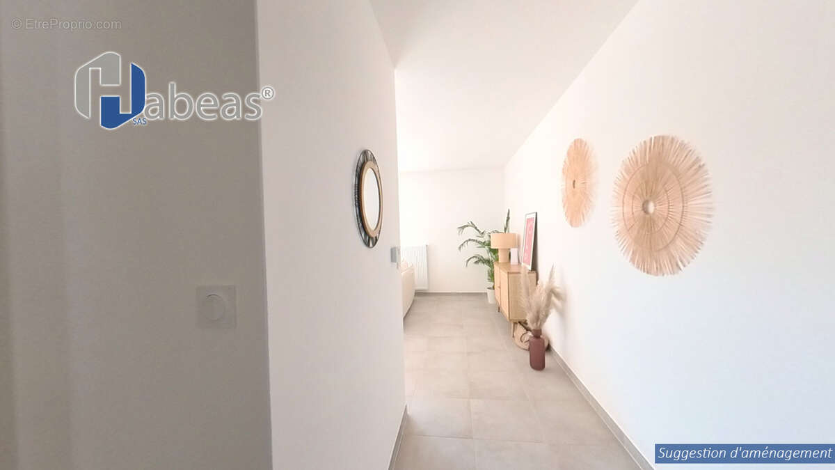 Appartement T3 de 58.65 m² avec jardin de 101m², terrasse  et deux parkings - photo 8