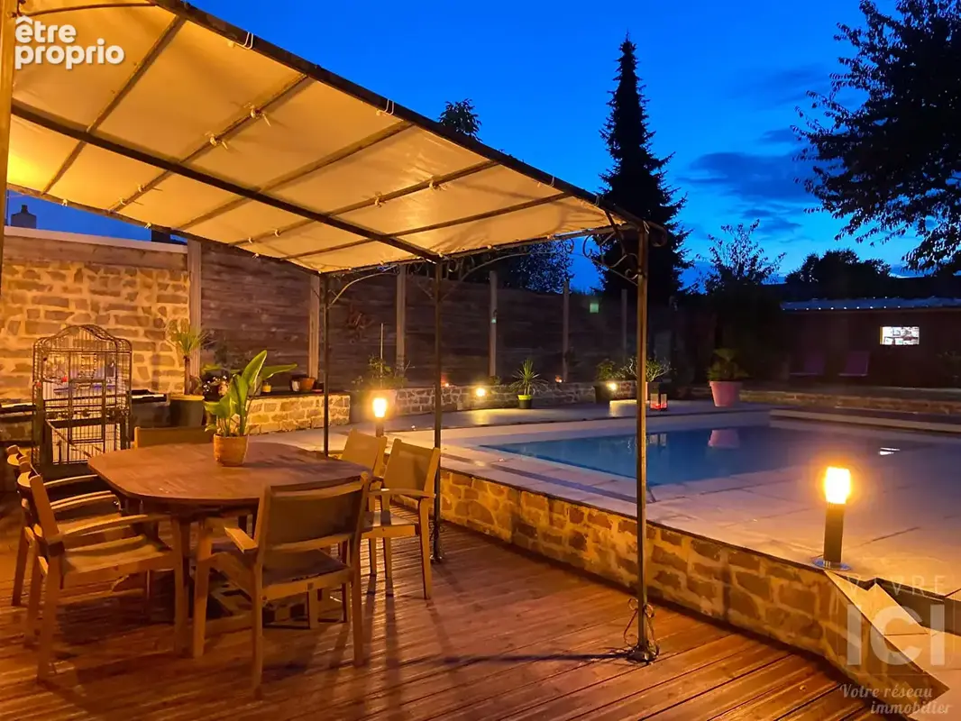 Longère en pierre de 153 M² habitable avec piscine- 4chambres parcelle 506 M² - photo 2