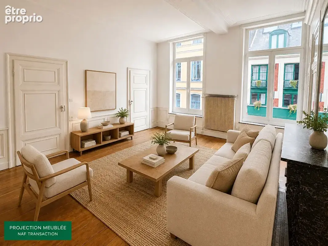 Appartement 4 pièces de caractère avec terrasse et parking sécurisé - Vieux-Lille - photo 2