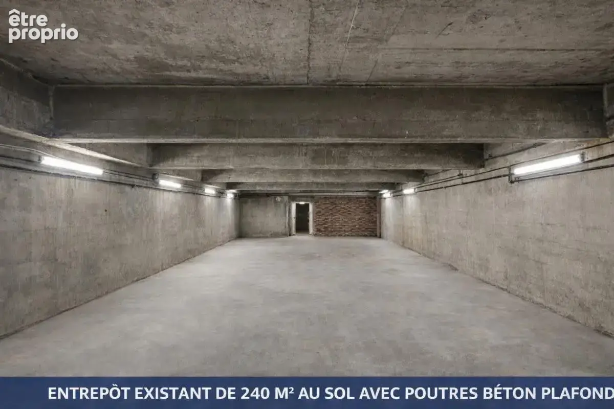 Tourcoing – entrepôt 240 m² – permis accordé pour 2 lofts avec terrasses et garages - photo 2