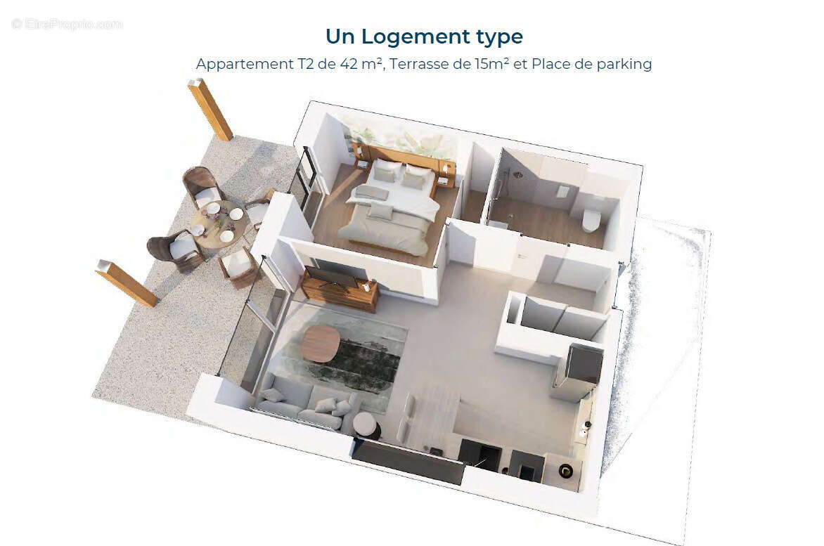 Appartement à VERCEL-VILLEDIEU-LE-CAMP