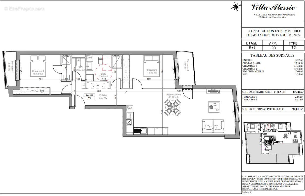 Appartement à LE PERREUX-SUR-MARNE
