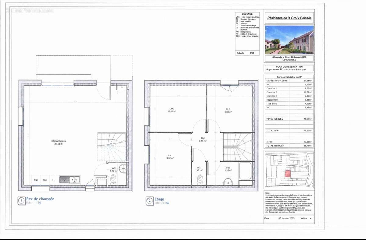 LOT A5 - Maison à LEUDEVILLE