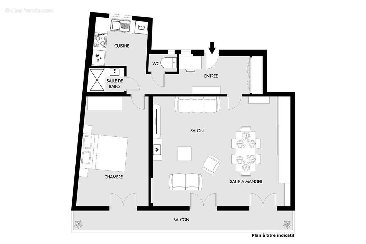 Appartement à PARIS-19E