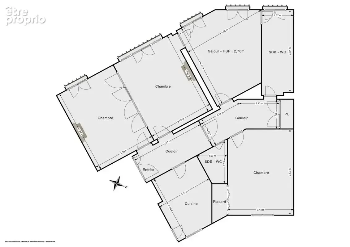 Appartement 4 pièces, 2 chambres traversant de 99,5 m² - Lumineux - Rue du Hameau, Paris 15e - photo 16