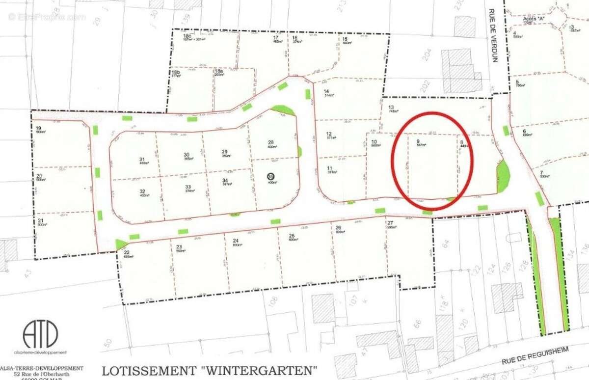 Terrain 587 m² à Merxheim  - photo 2