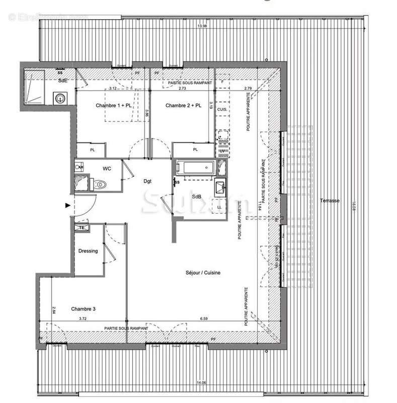Appartement à FRANCHEVILLE