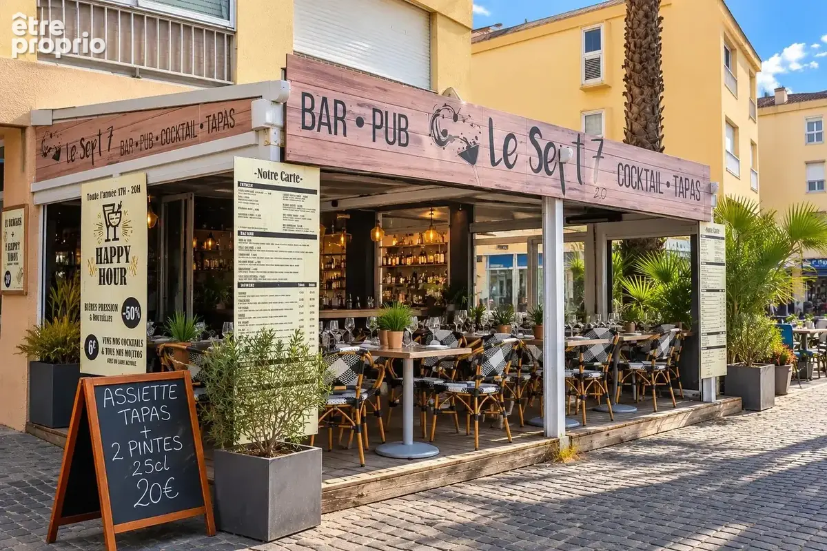 Gruissan port – fond de commerce restaurant – emplacement n°1 – licence iv – belle terrasse - photo 2