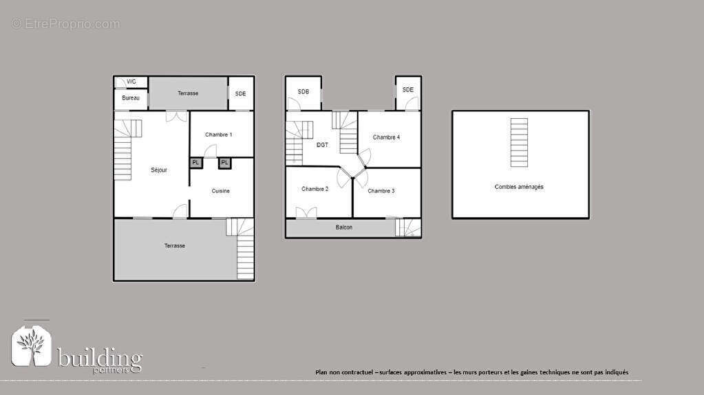 À vendre - Levallois-Perret Parc des 5 Continents - Maison ancienne rénovée avec terrasses de 139 m² - photo 2