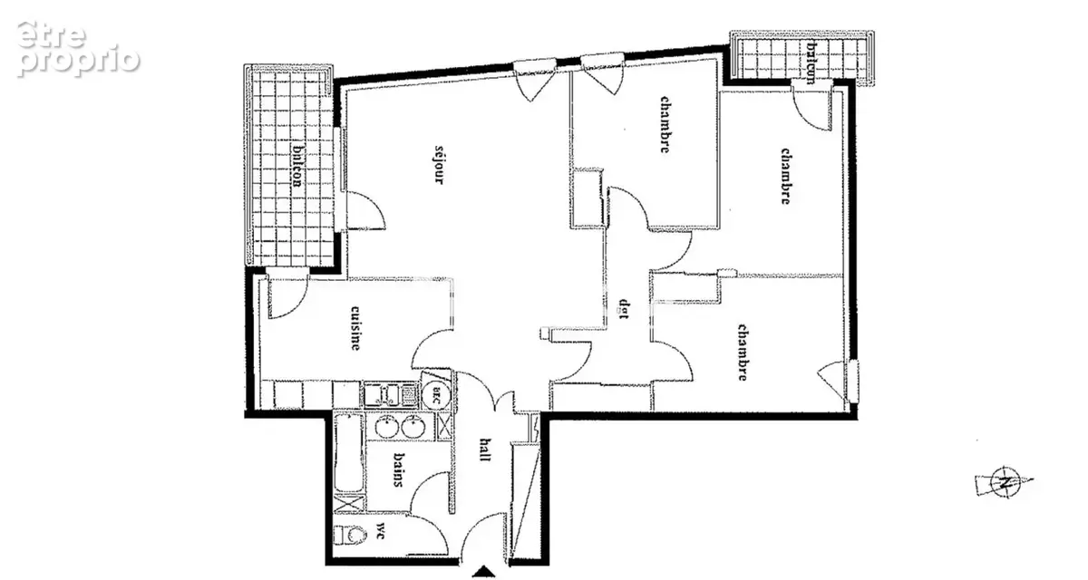 À vendre – appartement t4 de 87,17 m² avec double garage et cave – villefranche-sur-saône - photo 13