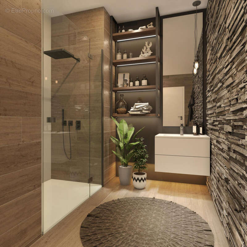 ski apartment for sale Les Gets 74_interieur_SDB_M - Appartement à LES GETS