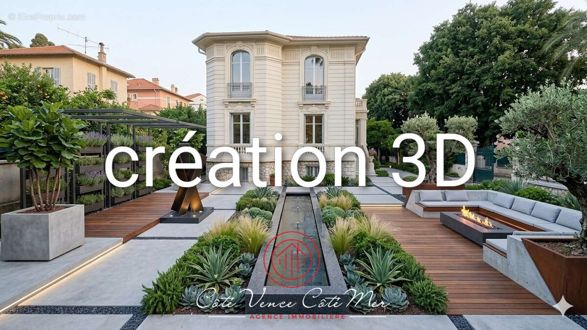 Villa Belle Époque 170 m2 - terrain 600m2 - garage - Parc Chambrun NICE - photo 7