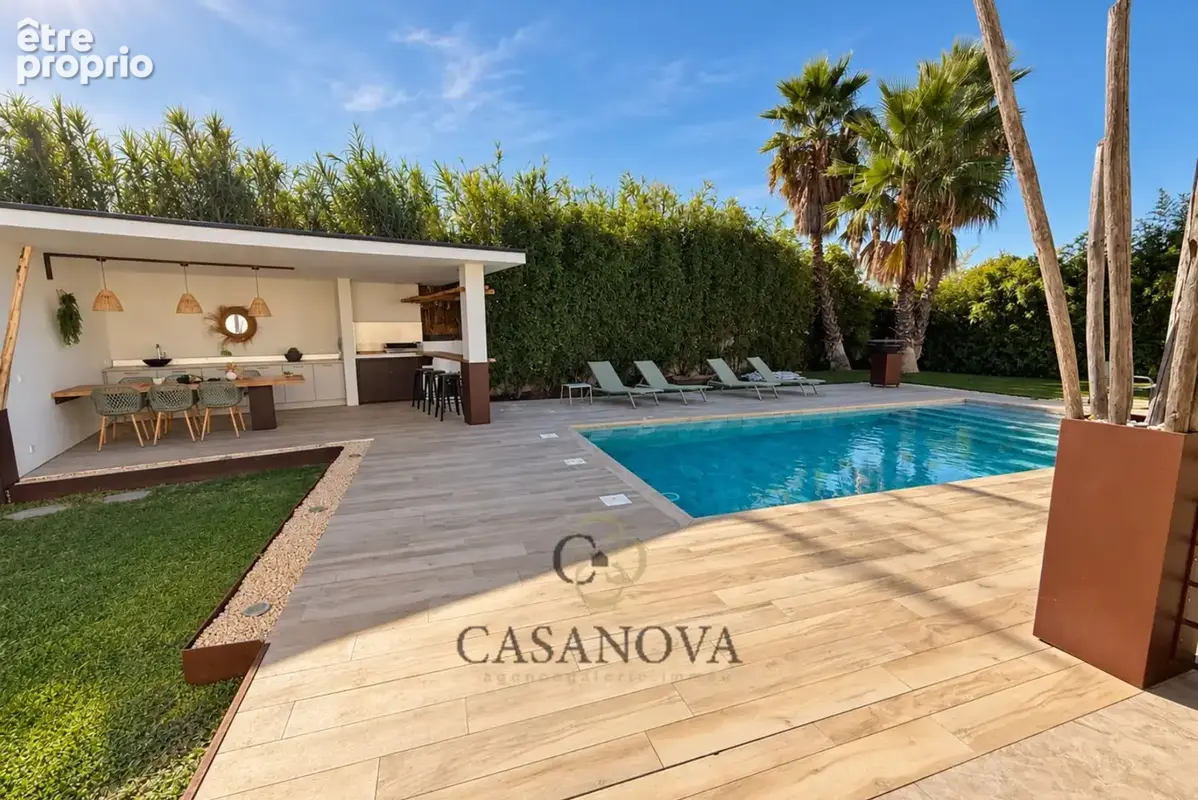 Villa contemporaine avec suite parentale sur piscine, dépendance et jardin paysager à Mireval - photo 7