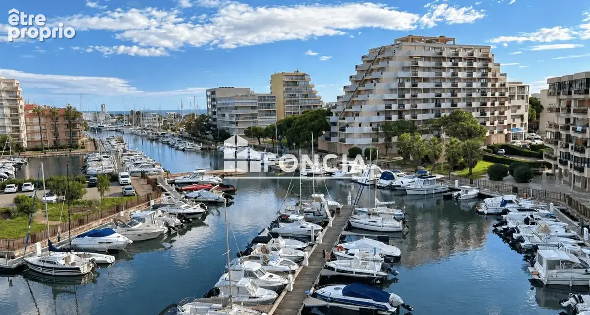 Canet-port / marina – duplex t3 – dernier étage – 2 terrasses – vue marina – parking privatif - gararge sus - photo 1