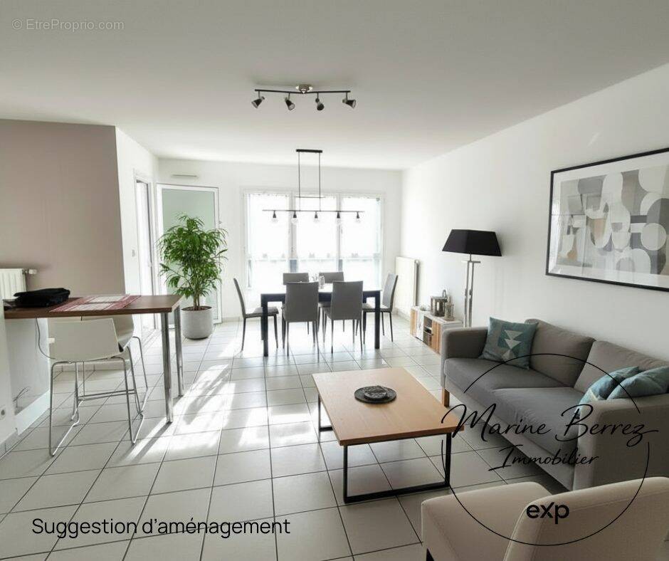 Salon-séjour - Appartement à CHAMBERY