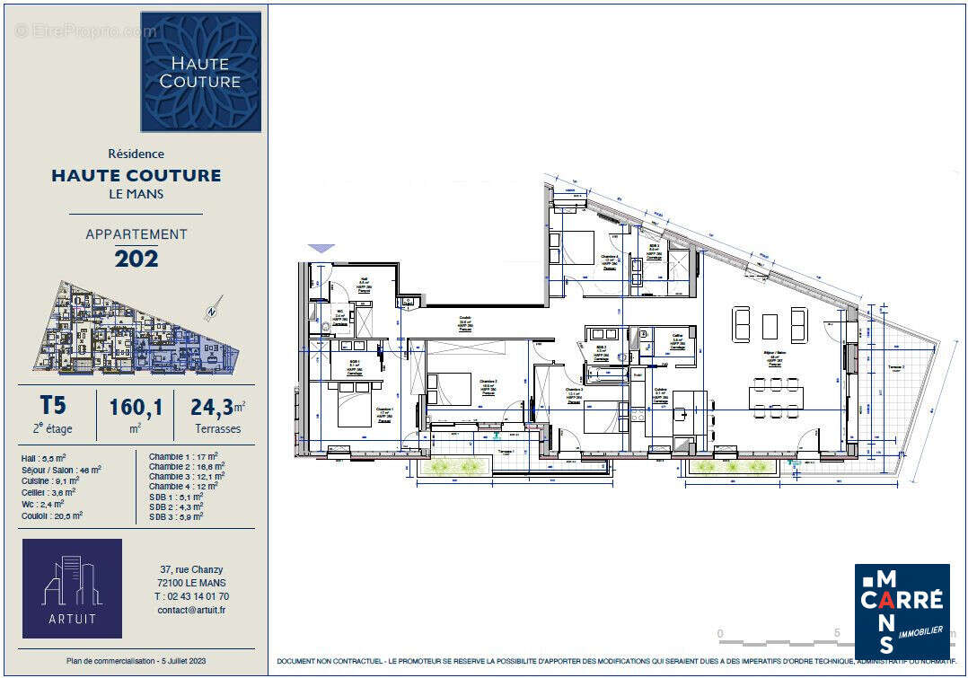 Appartement à LE MANS