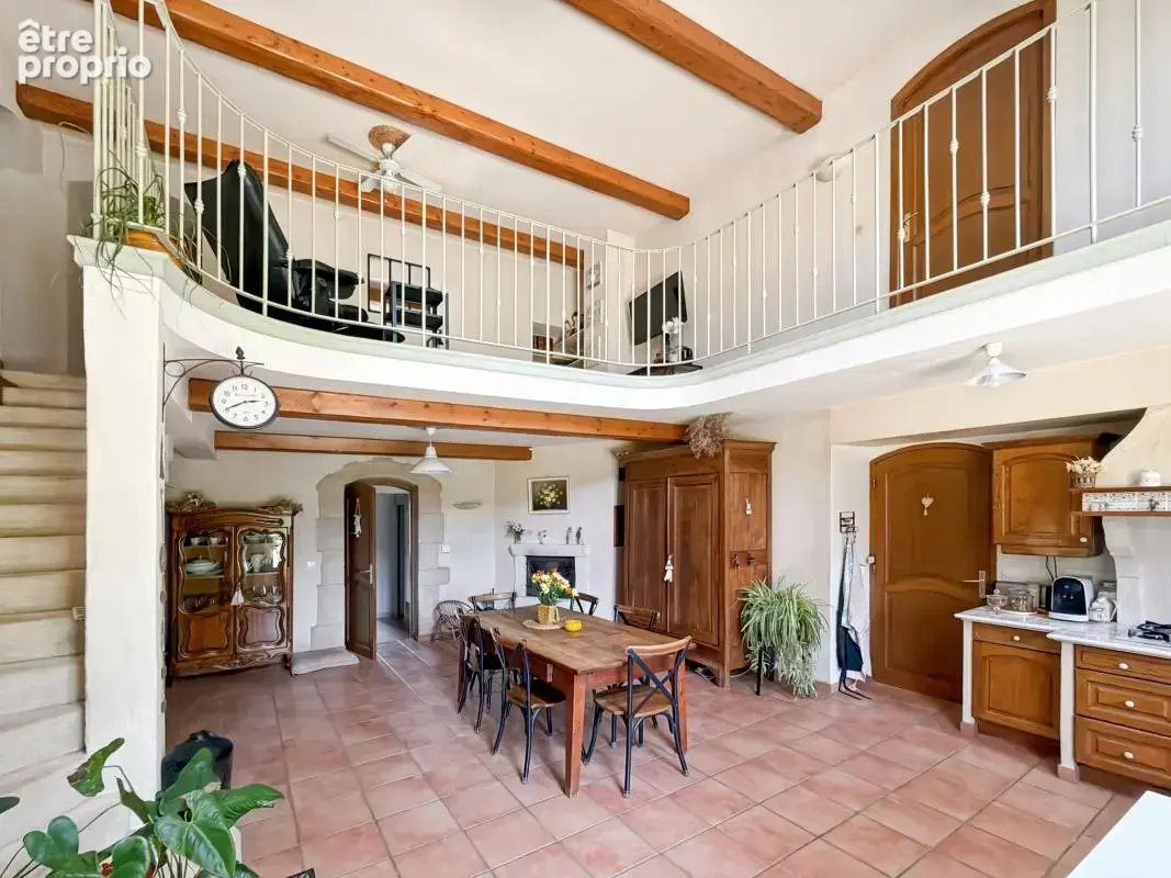 Corps de Ferme à vendre alixan - 322m² - étang - piscine - terrain - photo 8
