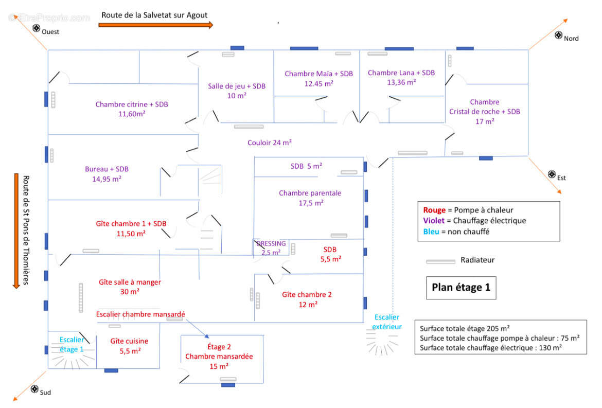 Maison à LA SALVETAT-SUR-AGOUT