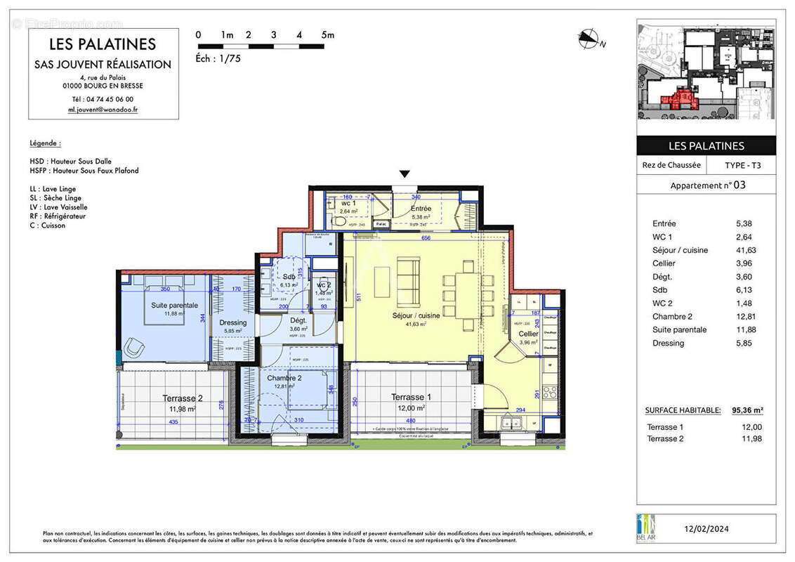 LES PALATINES centre Bourg-en-Bresse programme neuf - photo 2