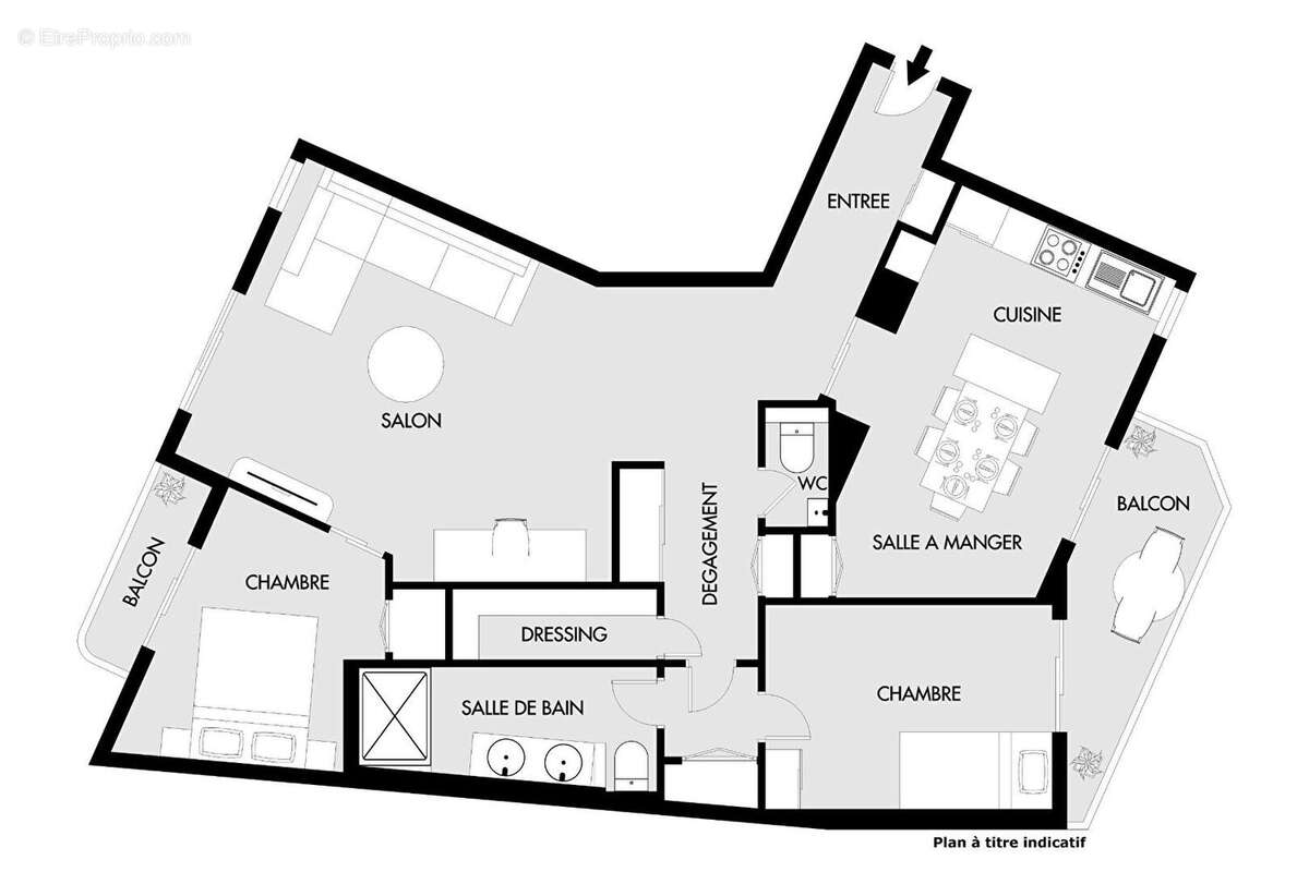 Appartement à PARIS-19E